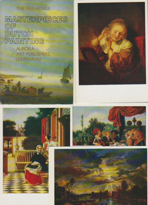Набор открыток &quot;Шедевры голландской живописи&quot;, 16 шт., 1981 г.