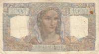 (№1945P-130a.2) Банкнота Франция 1945 год "1,000 Francs"