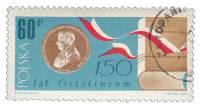 (1967-076) Марка Польша "Книга и портрет"   150 лет библиотеке Оссолинеум III Θ