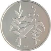  Монета Бразилия 2015 год 50     Биметалл (Серебро - Ниобиум)  UNC