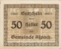 (№1920) Банкнота Австрия 1920 год "50 Heller"