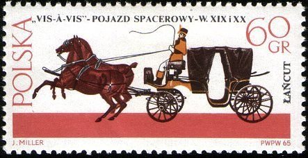 (1965-086) Марка Польша &quot;Визави&quot; , III Θ