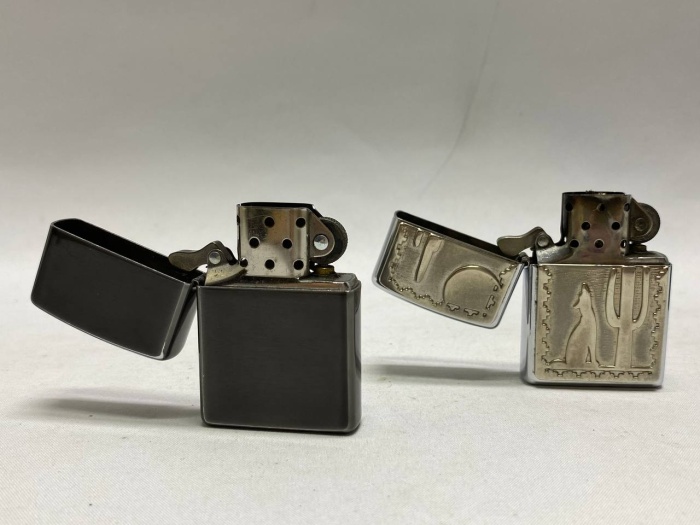 Зажигалка Zippo 2 шт + бензин + кремний + фитиль