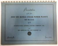 Альбом Presentation of the first 3000 kw mobile steam power plants 1944 , СССР Мягкая обл.  с. С ч/б