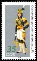 (1978-037) Марка Германия (ГДР) "Начальник отдела добычи"    Народные костюмы III Θ