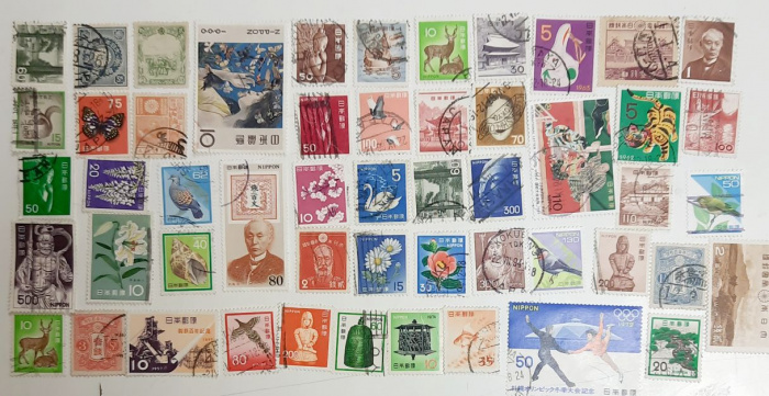 (Смесь годов--) Набор марок Япония &quot;50 шт.&quot;  Гашёные  , III Θ