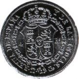 (№1834km510.1) Монета Испания 1834 год 4 Reales (Мадриде Короновали М - СГ,ДГ)