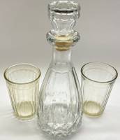 Графин штоф + 2 стакана для виски стекло