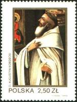 (1982-028) Марка Польша "Отец Августин Кордецкий"    600 лет иконе 'Черная Мадонна' II Θ