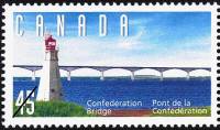 (№1997-1623) Марка из набора Канада 1997 год "Маяк и мост", Гашеная