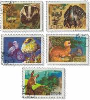 1975-072-76  Серия Набор марок (5 шт) СССР  Фауна I Θ