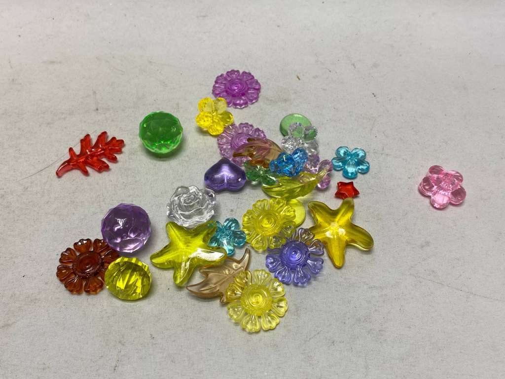 Декор для творчества пластик, кабошоны