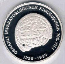 () Монета Турция 1999 год 4000000  &quot;&quot;   Биметалл (Серебро - Ниобиум)  UNC