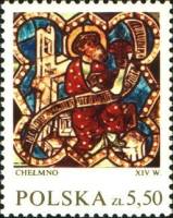 (1971-059) Марка Польша "Иаков старший"    Витражи III Θ