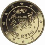 (№2003km192) Монета Греция 2003 год 100 Euro (Дворец Миноса в Knossoss - серии)