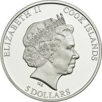 () Монета Острова Кука 2011 год 5 долларов ""   AU