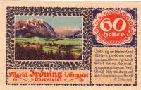 (№1920) Банкнота Австрия 1920 год "60 Heller"