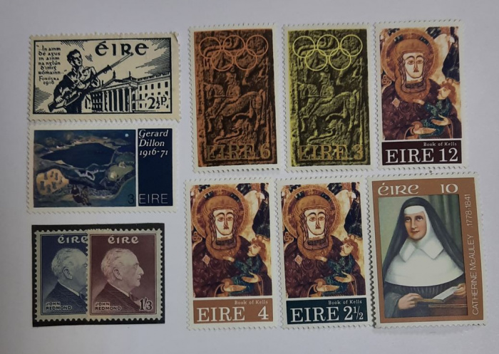 (--) Набор марок Ирландия &quot;10 шт.&quot;  Негашеные  , III O