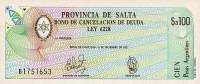 (№1987P-S2602) Банкнота Аргентина 1987 год "100 Pesos Argentinos"