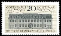 (1967-088) Марка Германия (ГДР) "Дом Гете"    Культура Германии III Θ