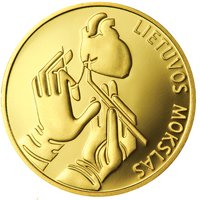() Монета Литва 2012 год 10 лит ""  Биметалл (Платина - Золото)  PROOF