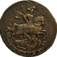 (1794, ЕМ) Монета Россия 1794 год 1 копейка   Медь  XF