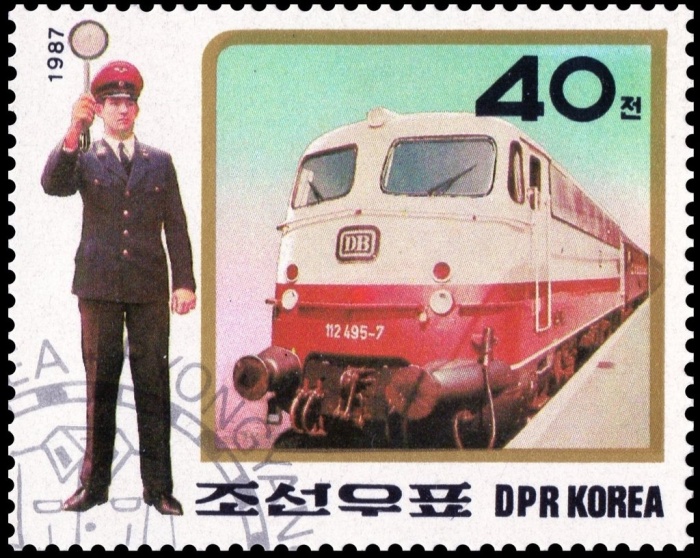 (1987-089) Марка Северная Корея "Униформа (6)"   Униформа ЖД III &Theta;