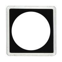 Капсула для монет из прозрачного стекла с чёрной вставкой Quadrum (Квадрум) 14 мм Leuchtturm 