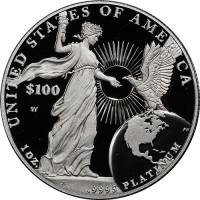 (2015w) Монета США 2015 год 100 долларов   Платина (Pt)  PROOF
