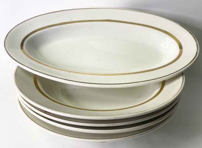 Тарелки суповые 4 шт + селедочница ЗИК Конаково