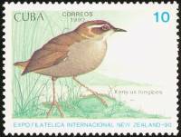 (1990-058) Марка Куба "Кустарниковый крапивник"    Птицы III Θ