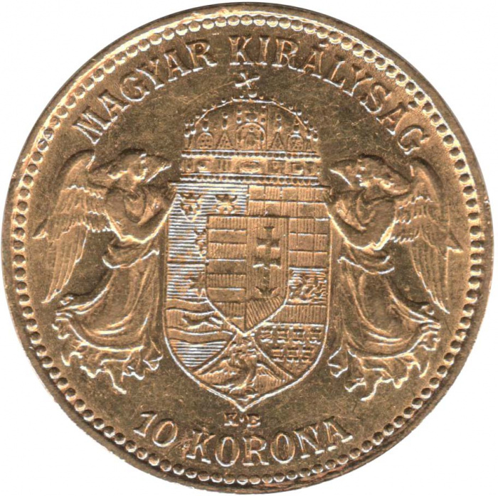 () Монета Австро-Венгрия 1908 год   &quot;&quot;   Золото (Au)  XF