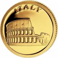 (№2008) Монета Либерия 2008 год 12 Dollars (Италия - Колизей)