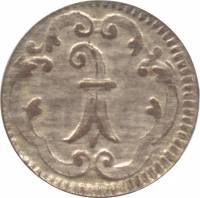 (№1750km154(basel)) Монета Швейцария 1750 год 1 Rappen