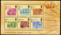 (№2004-37) Блок марок Гернси 2004 год "Мини-лист", Гашеный