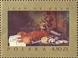 (1967-074) Марка Польша "Натюрморт с омаром"   Картины европейских мастеров III Θ