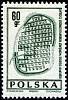 (1966-078) Марка Польша "План села Бискупин" , II Θ