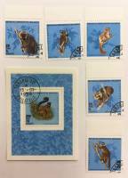 Набор из 5 марок + 1 блока, Мадагаскар, Гашёные, III Θ (сост. на фото) 