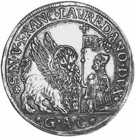 (№1752c13 (1 Ducatone - ПКК - 116-й дож Франческо Лоредано)) Монета Италия 1752 год 124 Soldi (1 Duc