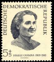 (1962-013) Марка Германия (ГДР) "Даниэль Казанова"    Анти-фашисты II Θ