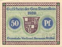 (№1920) Банкнота Германия 1920 год "50 Pfennig"