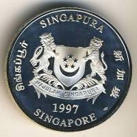 () Монета Сингапур 1997 год 2  ""    AU