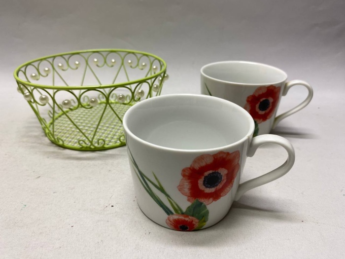 Чашка Domenik 2 шт  и сухарница