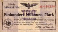 (№1923P-S1137) Банкнота Германия 1923 год "100,000,000 Mark"
