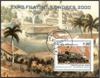 (№158) Блок марок Куба 2000 год "Хеншель 1920", Негашеный
