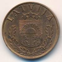 (1937) Монета Латвия 1937 год 2 сантима   Бронза  UNC
