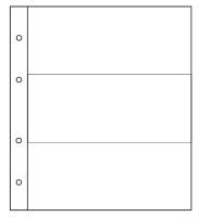 Лист в альбом Numis на 3 банкноты. Упаковка (10 шт.). СомС, #1921003