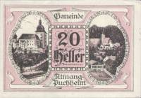 (№1920) Банкнота Австрия 1920 год "20 Heller"
