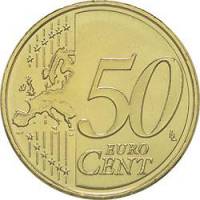 (2015) Монета Андорра 2015 год 50 центов   Северное золото  UNC