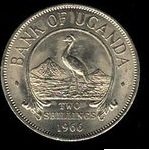 (№1966km6) Монета Уганда 1966 год 2 Shillings